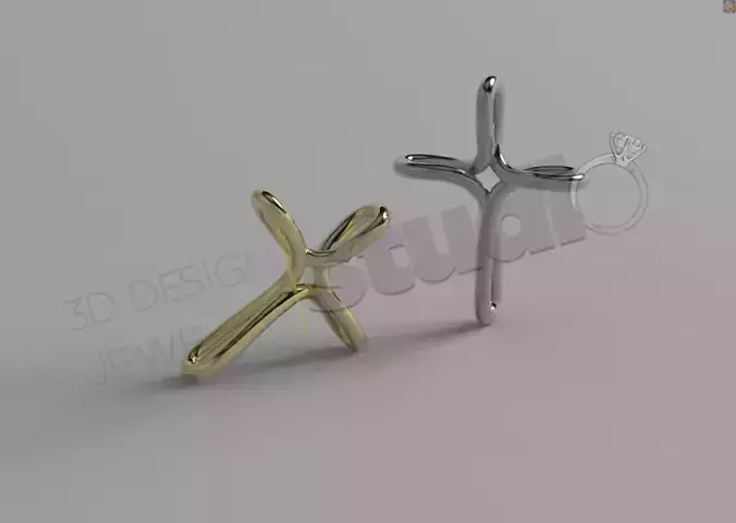 Tiffany infinity cross christian cross design with 3d model 