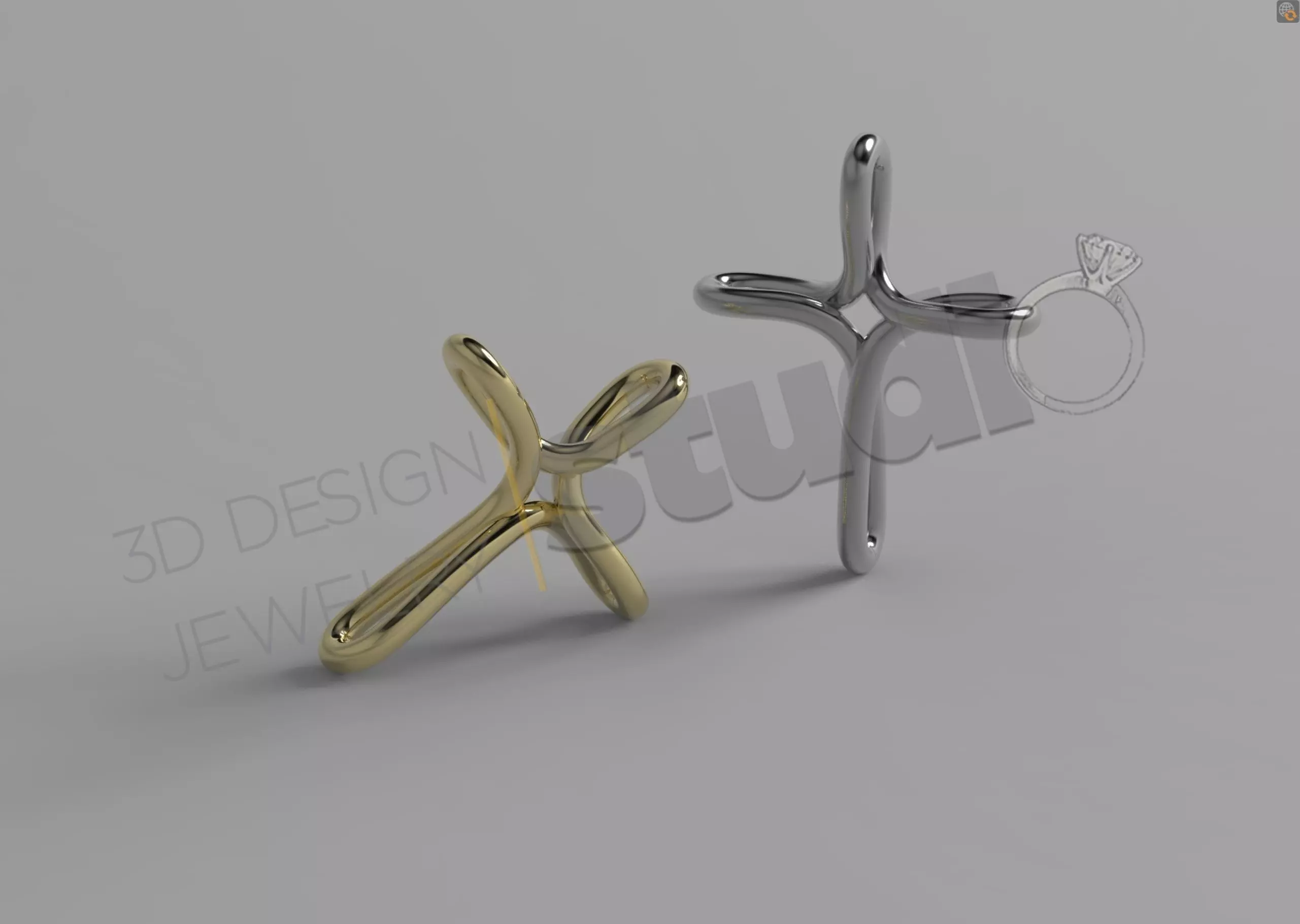 Tiffany infinity cross christian cross design with 3d model 3D print model_0