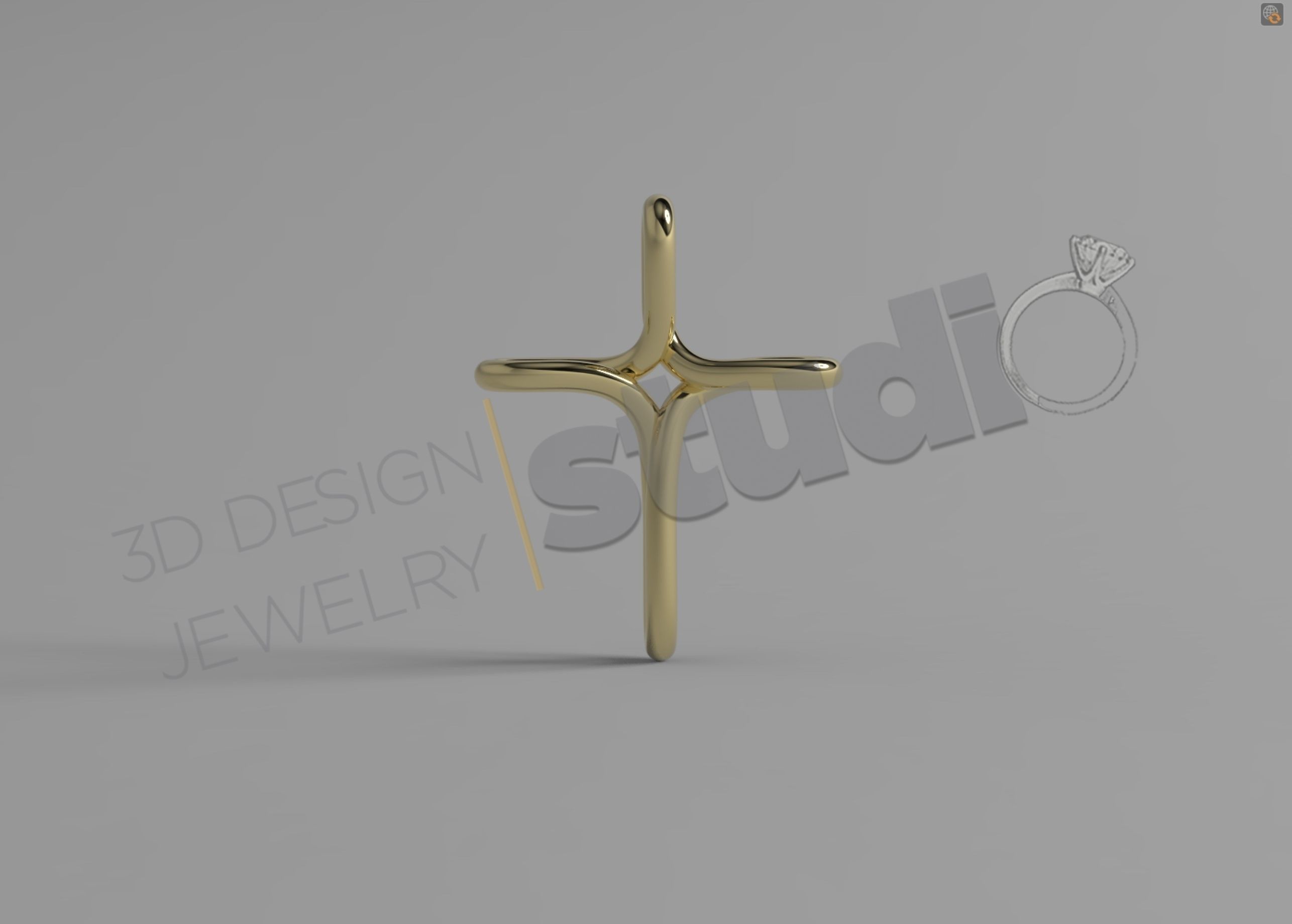 Tiffany infinity cross christian cross design with 3d model 3D print model_2