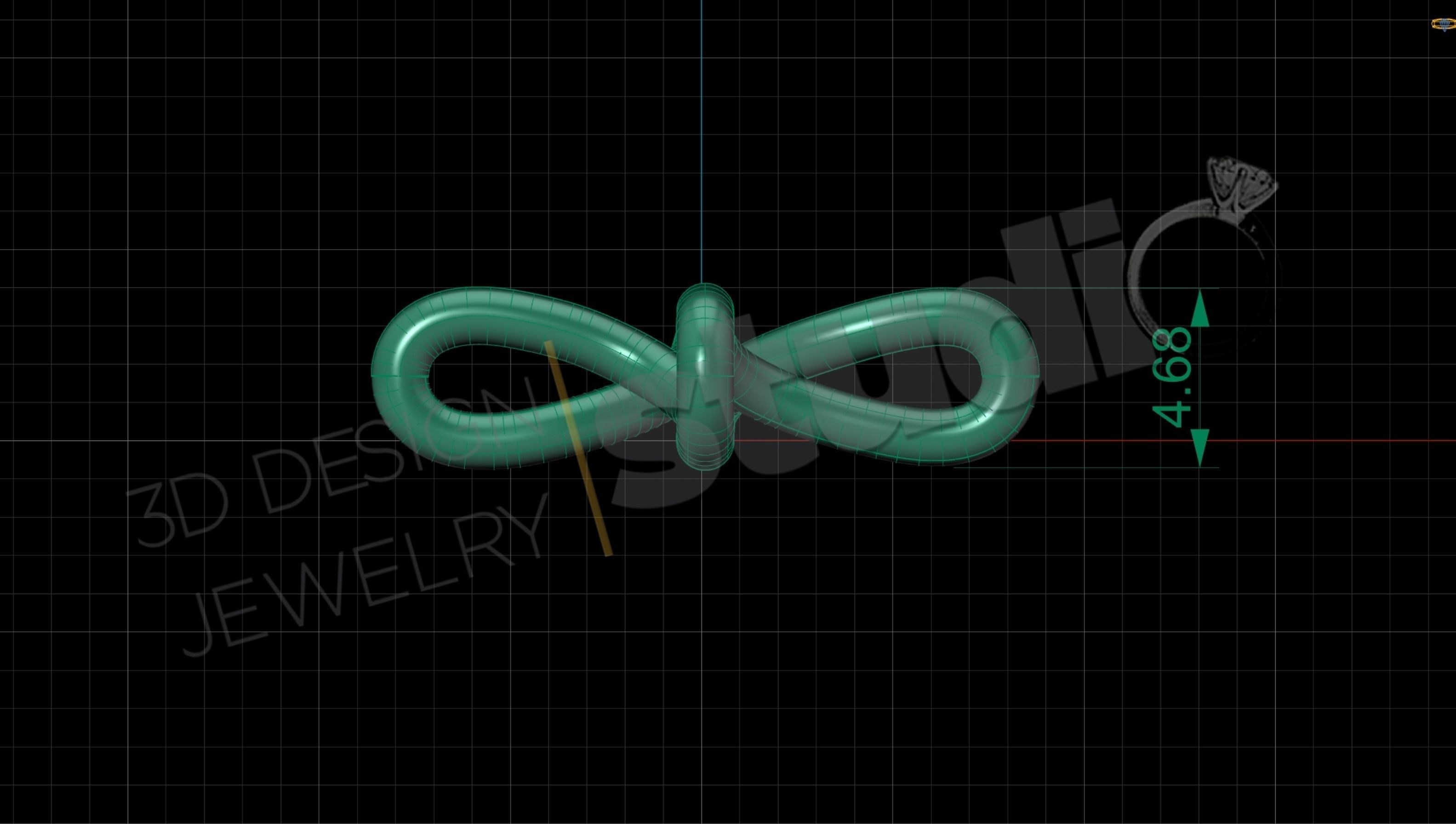 Tiffany infinity cross christian cross design with 3d model 3D print model_6
