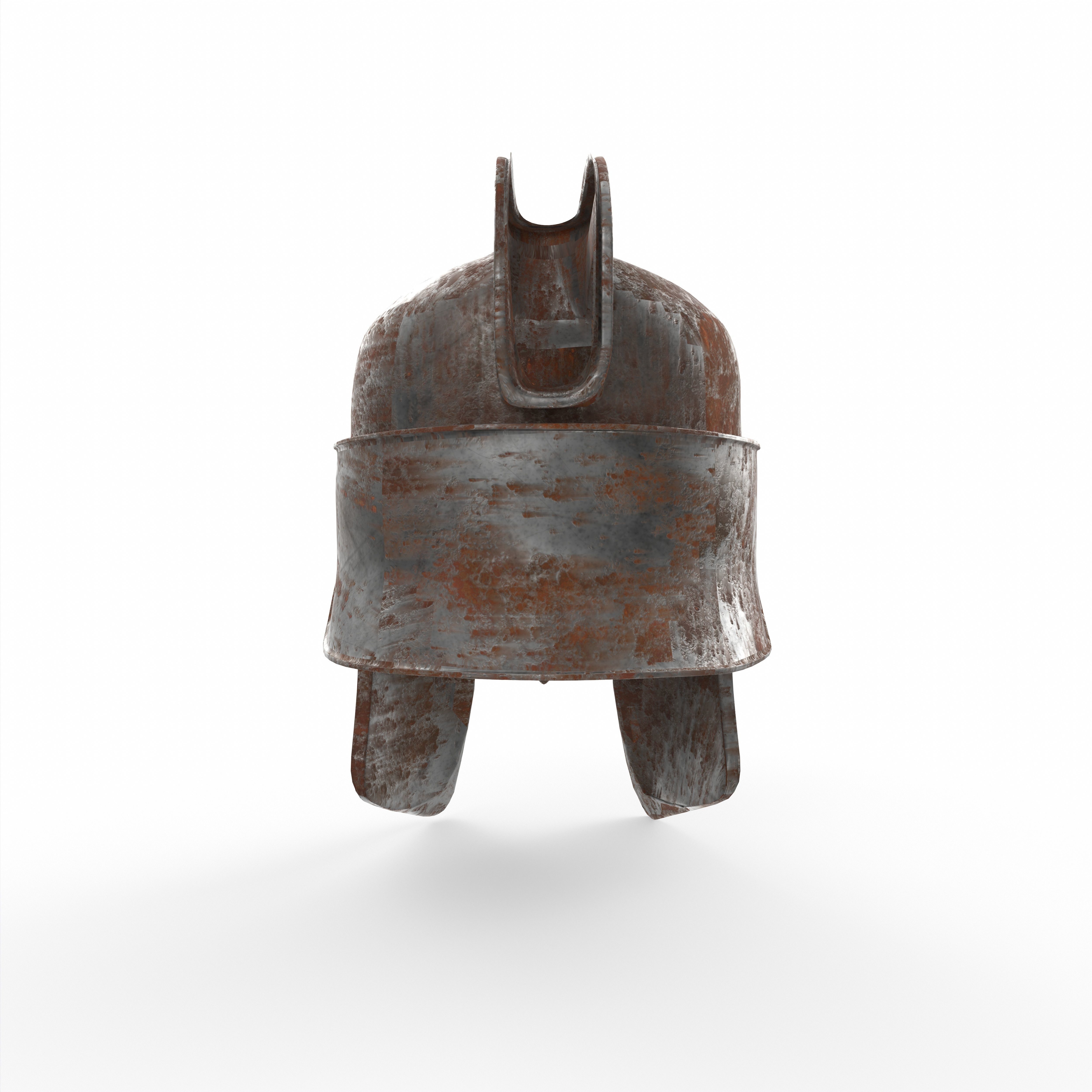Spartan Helmet Game Ready 3D model_7