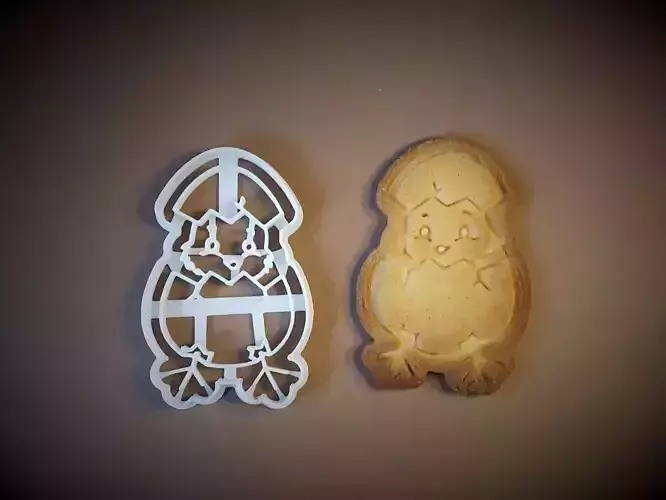 Easter egg chicken cookie cutter