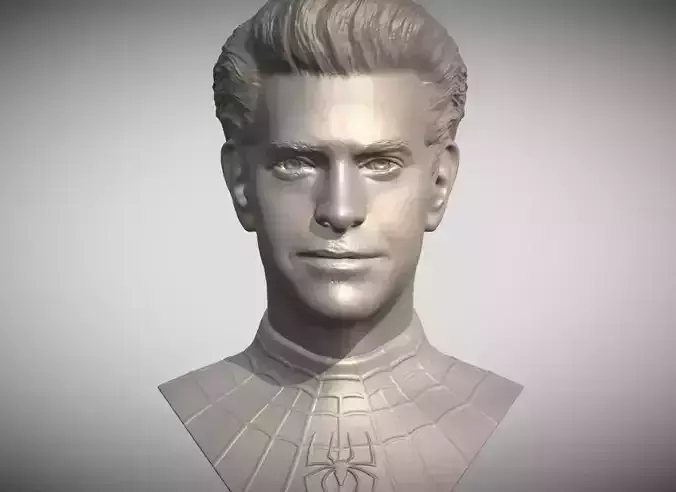Spider-Man Andrew Garfield bust 3D printing ready stl obj  3D print model