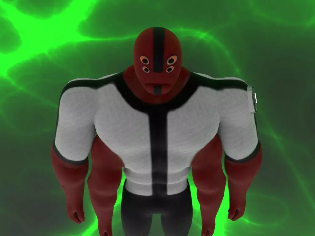 Four arm alien 3D model_0