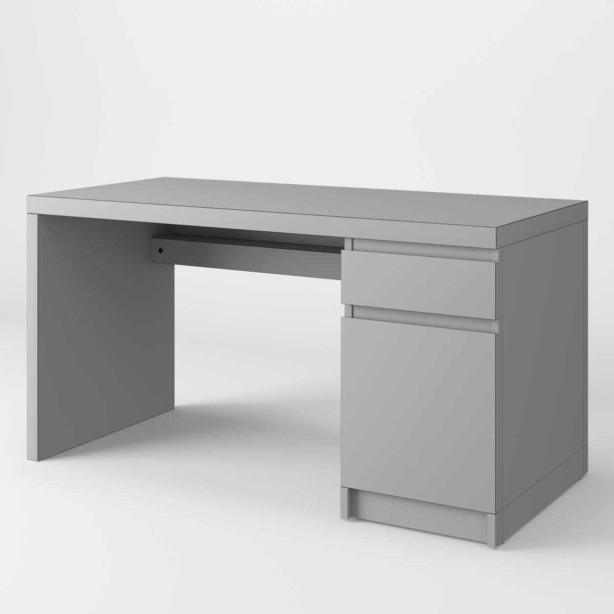 Malm Desk 3D model_4