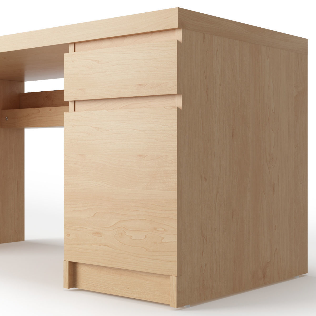 Malm Desk 3D model_2