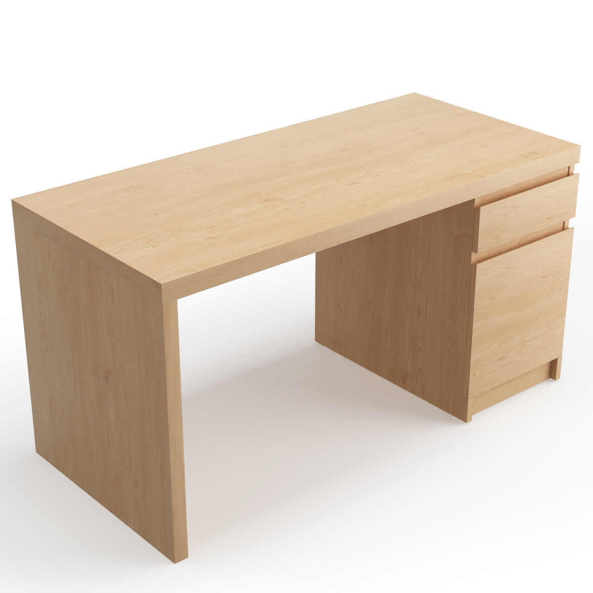 Malm Desk 3D model_1