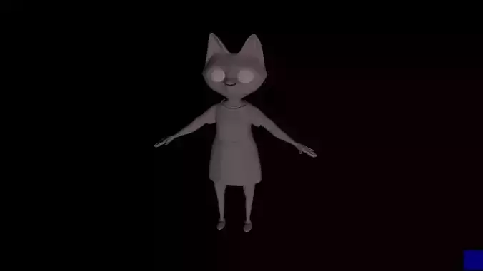 Cat Girl 3d Model 