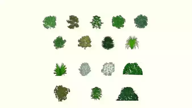 Low poly tree cypress