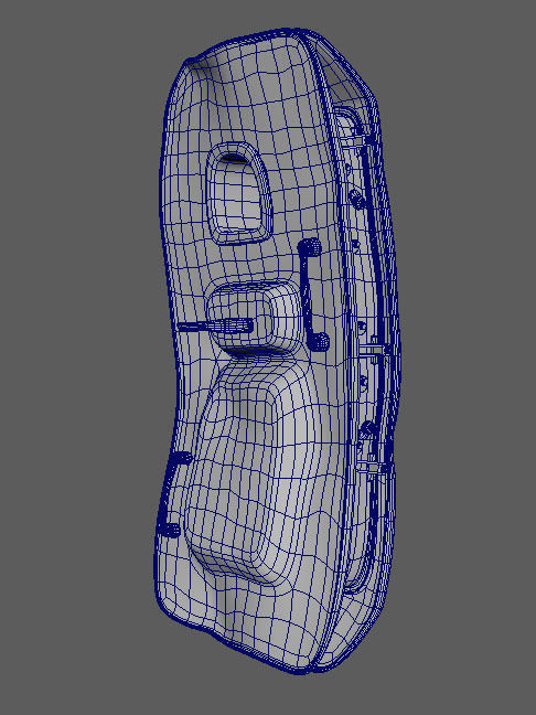 Door plane crashed Low-poly 3D model_4