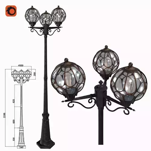 Street Light Maytoni O024WL-01G