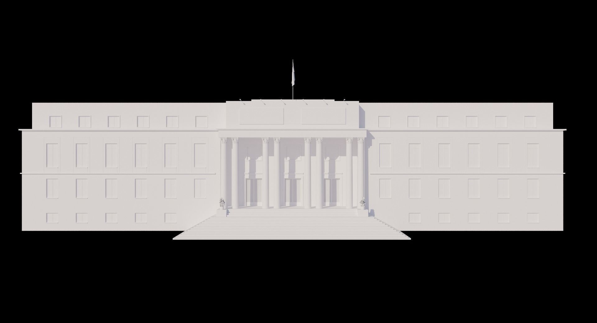 Edificio Building La Casa de Papel - Money Heist 3D model_2