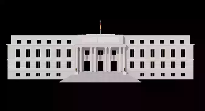 Edificio Building La Casa de Papel - Money Heist 3D model