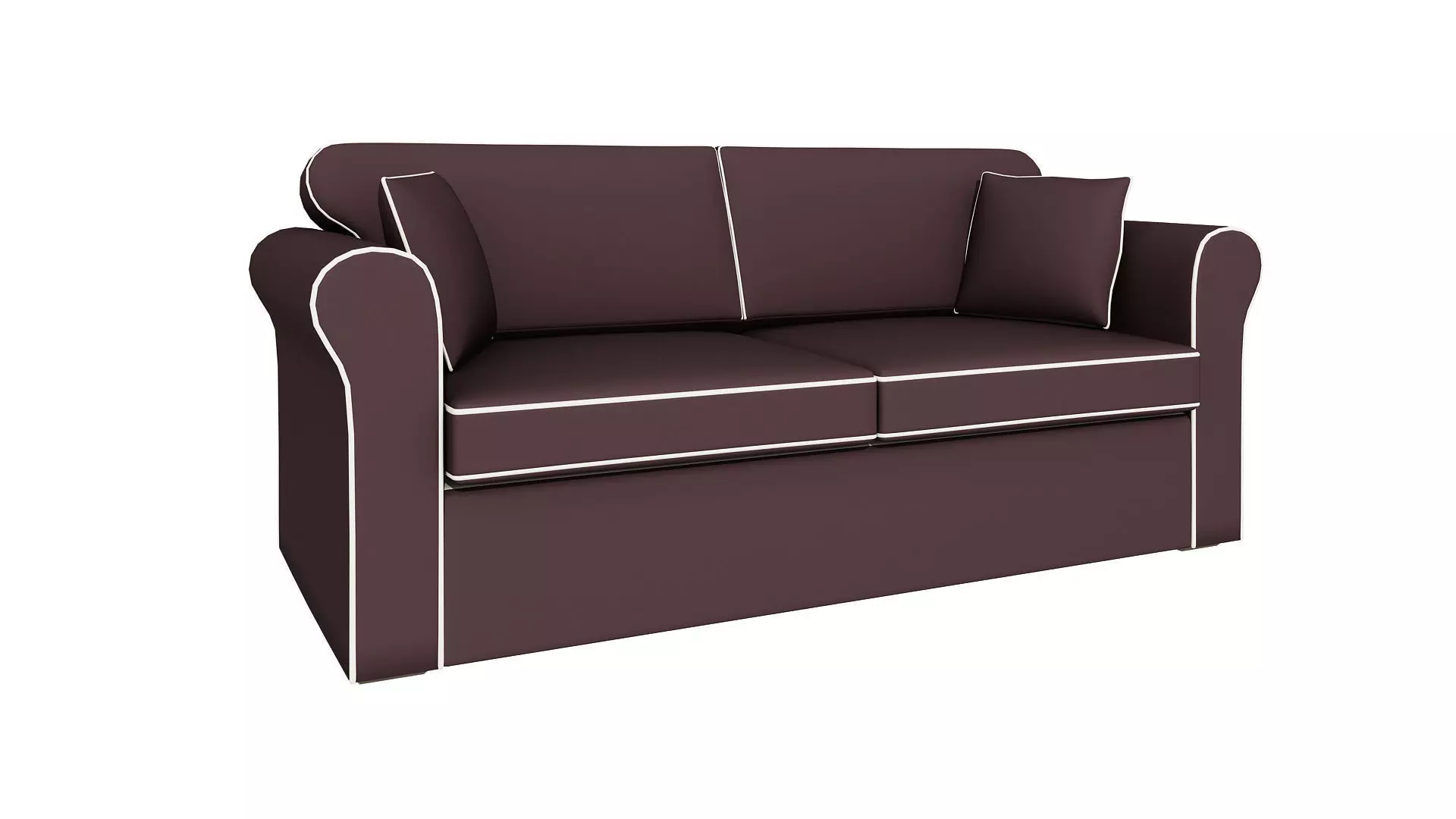 Stylish looking sofa with pillows 234 3D model_0