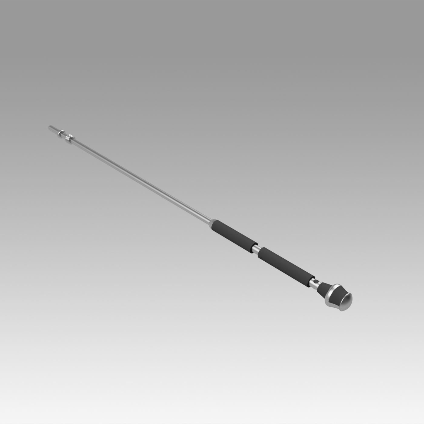 Star Wars Red Royal Guard Staves Cosplay Weapon Prop 3D model_9