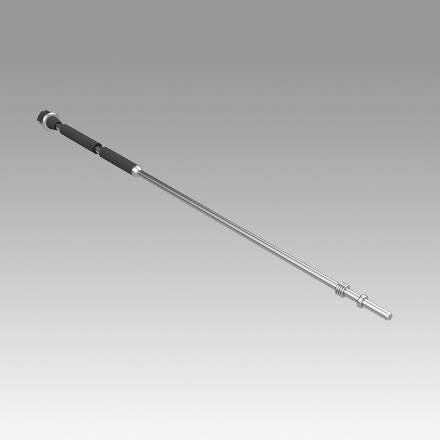 Star Wars Red Royal Guard Staves Cosplay Weapon Prop 3D model_5