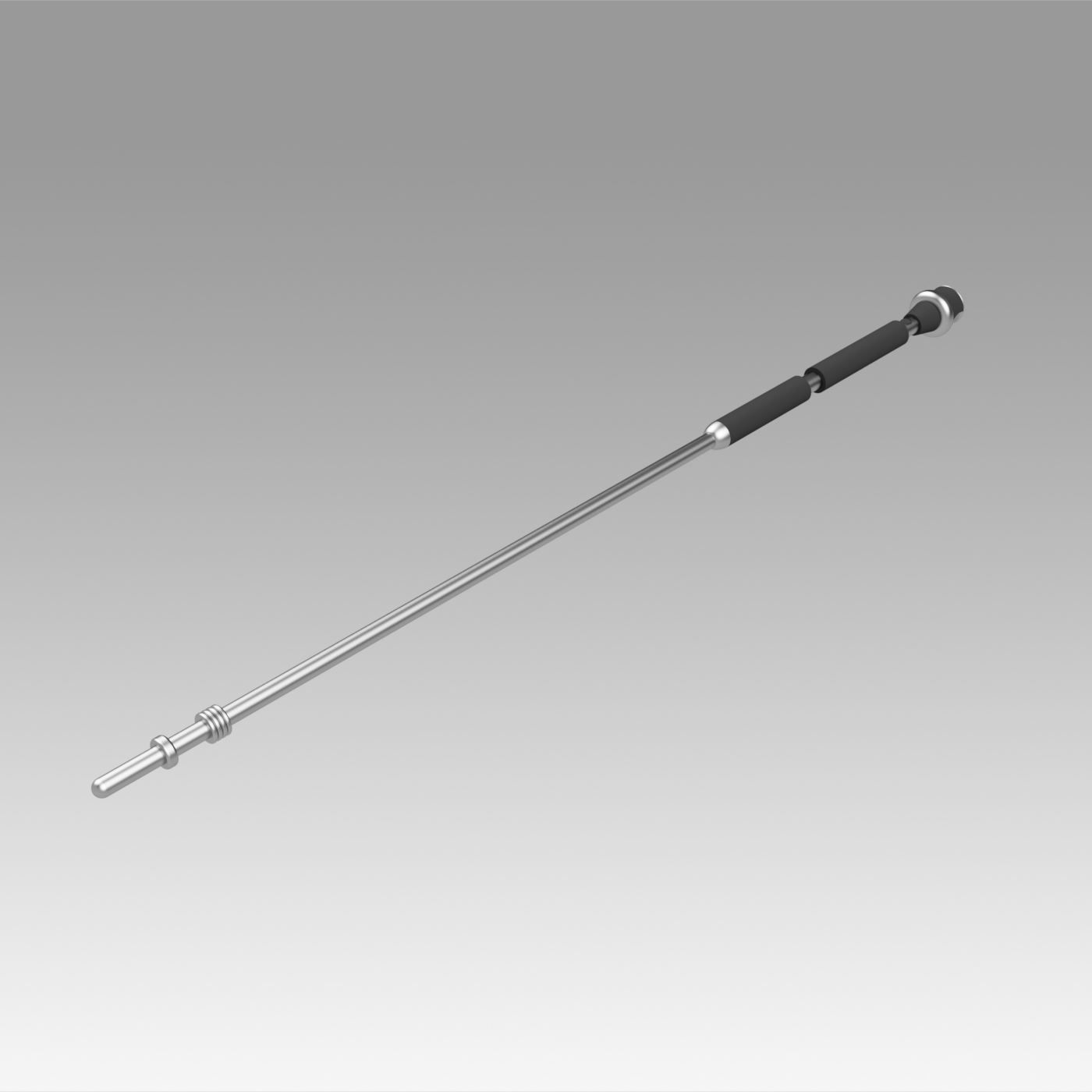 Star Wars Red Royal Guard Staves Cosplay Weapon Prop 3D model_7