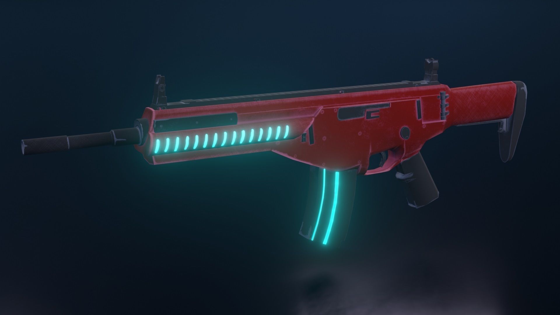 ARX 160 Weapon Low-poly 3D model_1