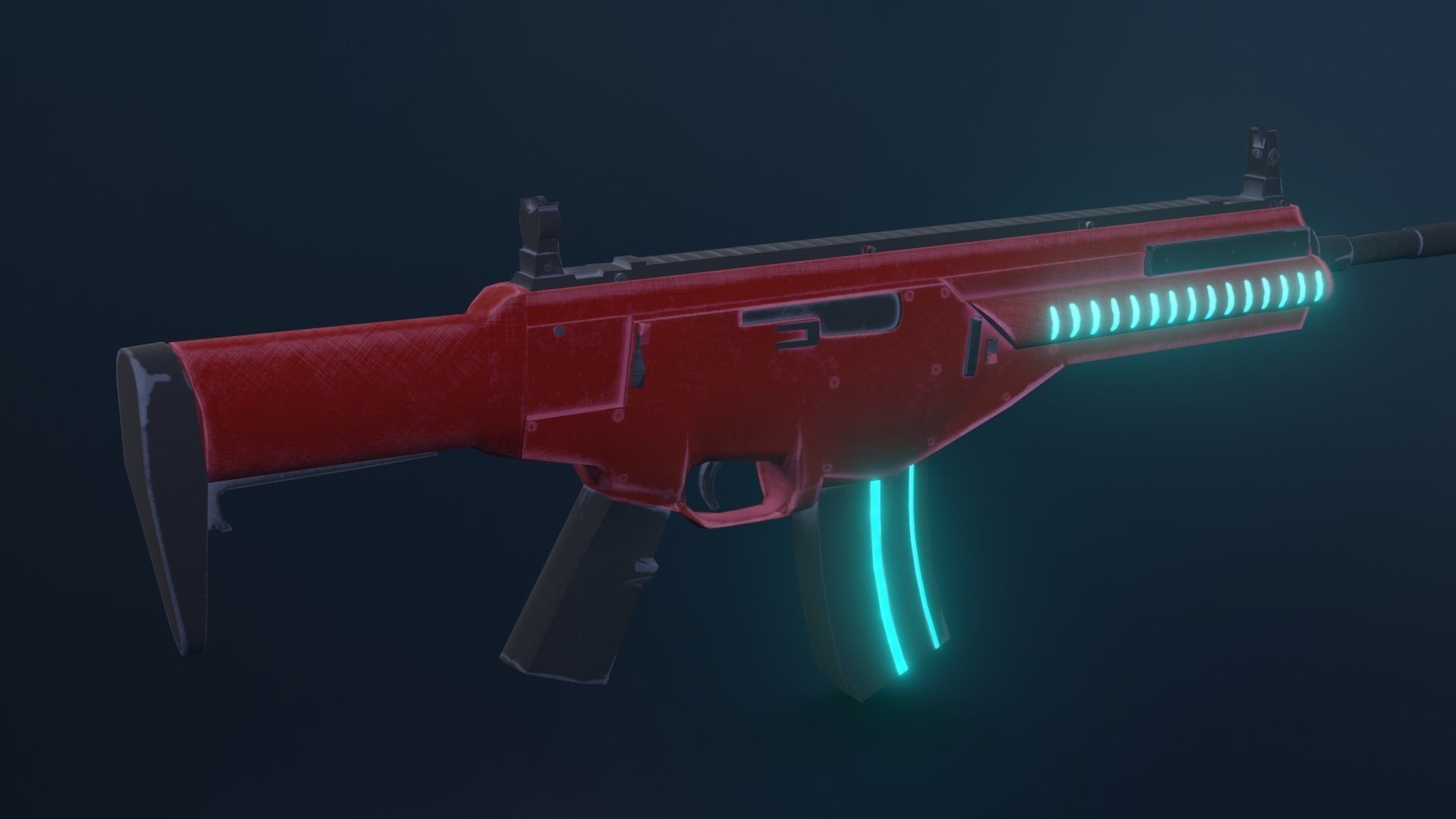 ARX 160 Weapon Low-poly 3D model_2