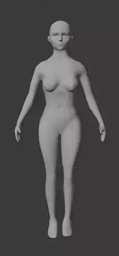 LowPolyWomenBaseMesh woman