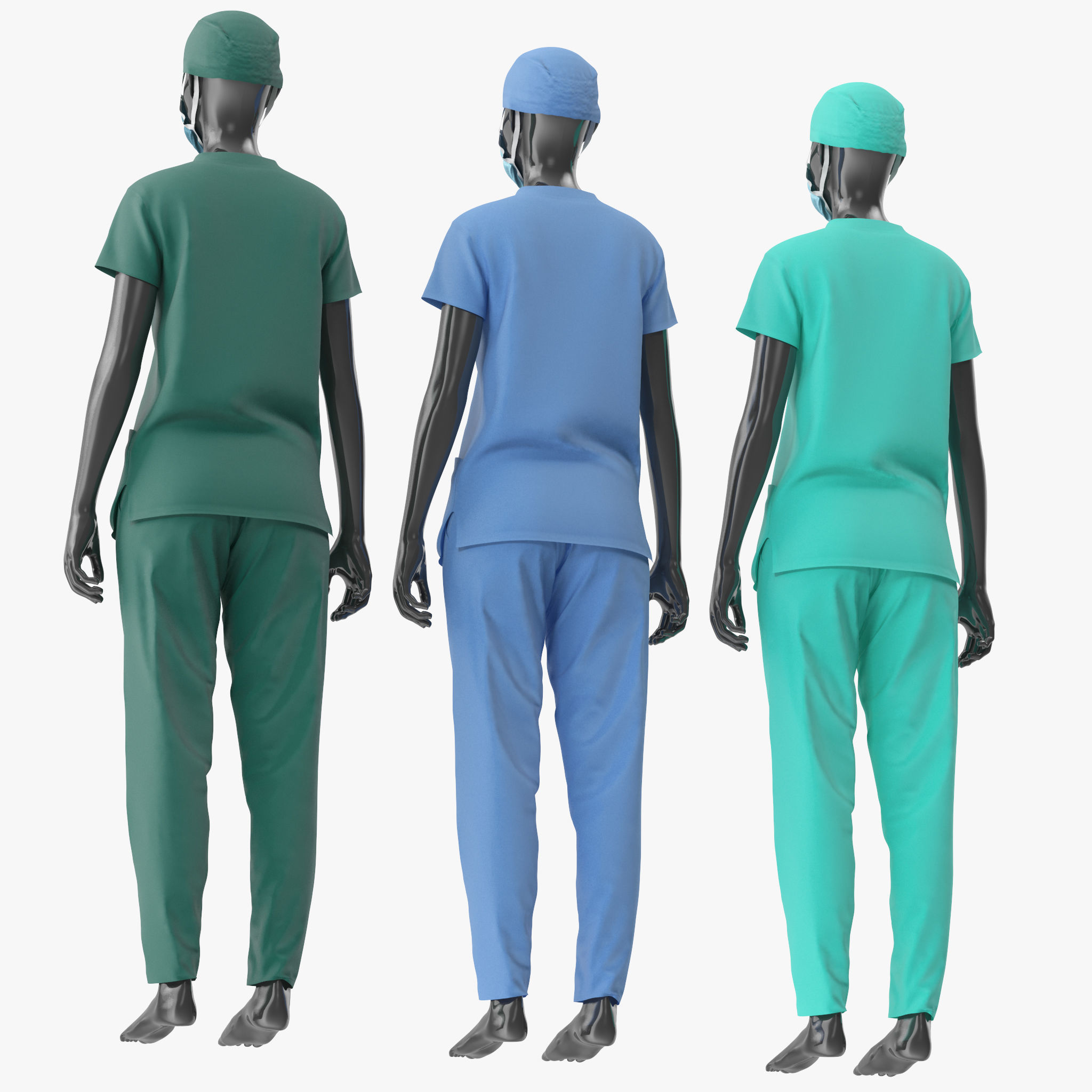 Nurse Uniform 3D model_7