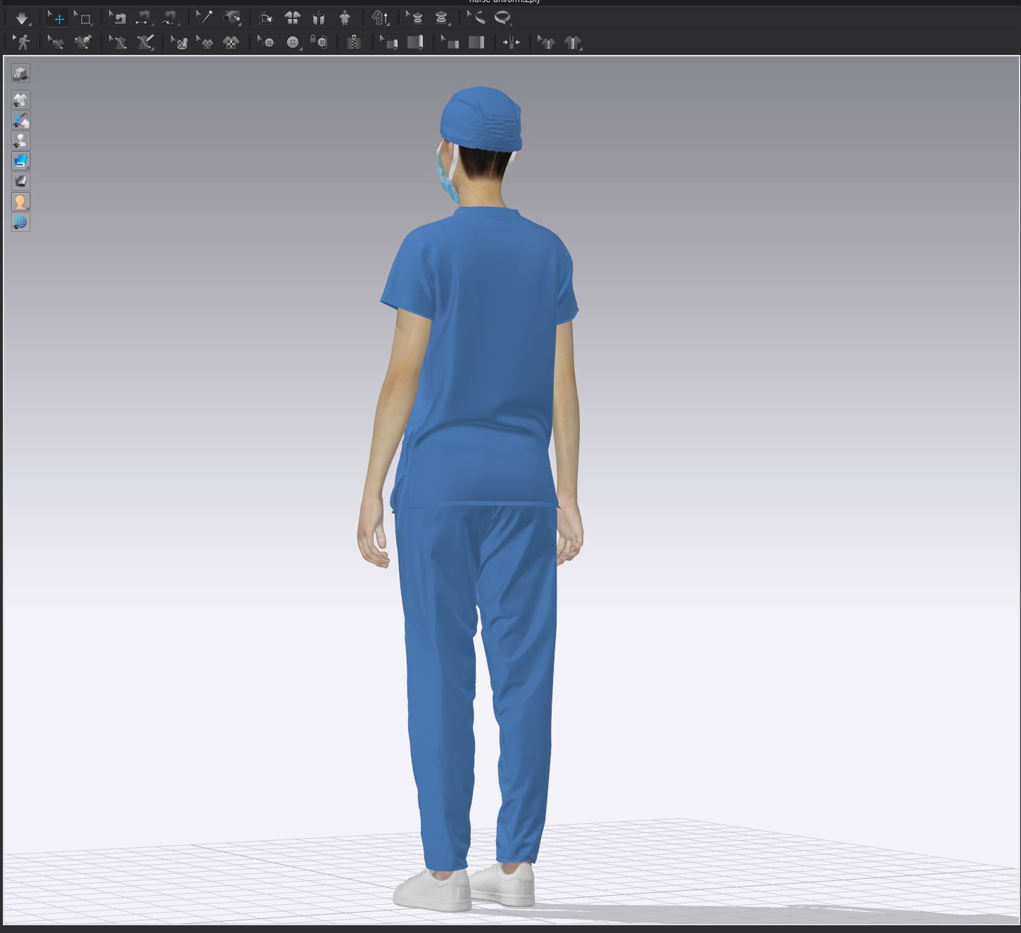 Nurse Uniform 3D model_15