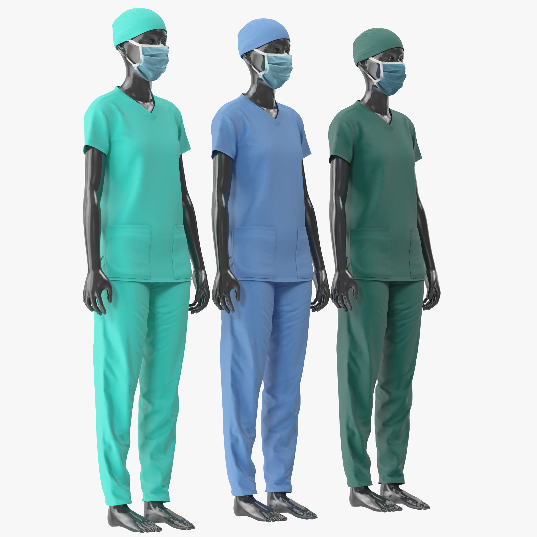 Nurse Uniform 3D model_6