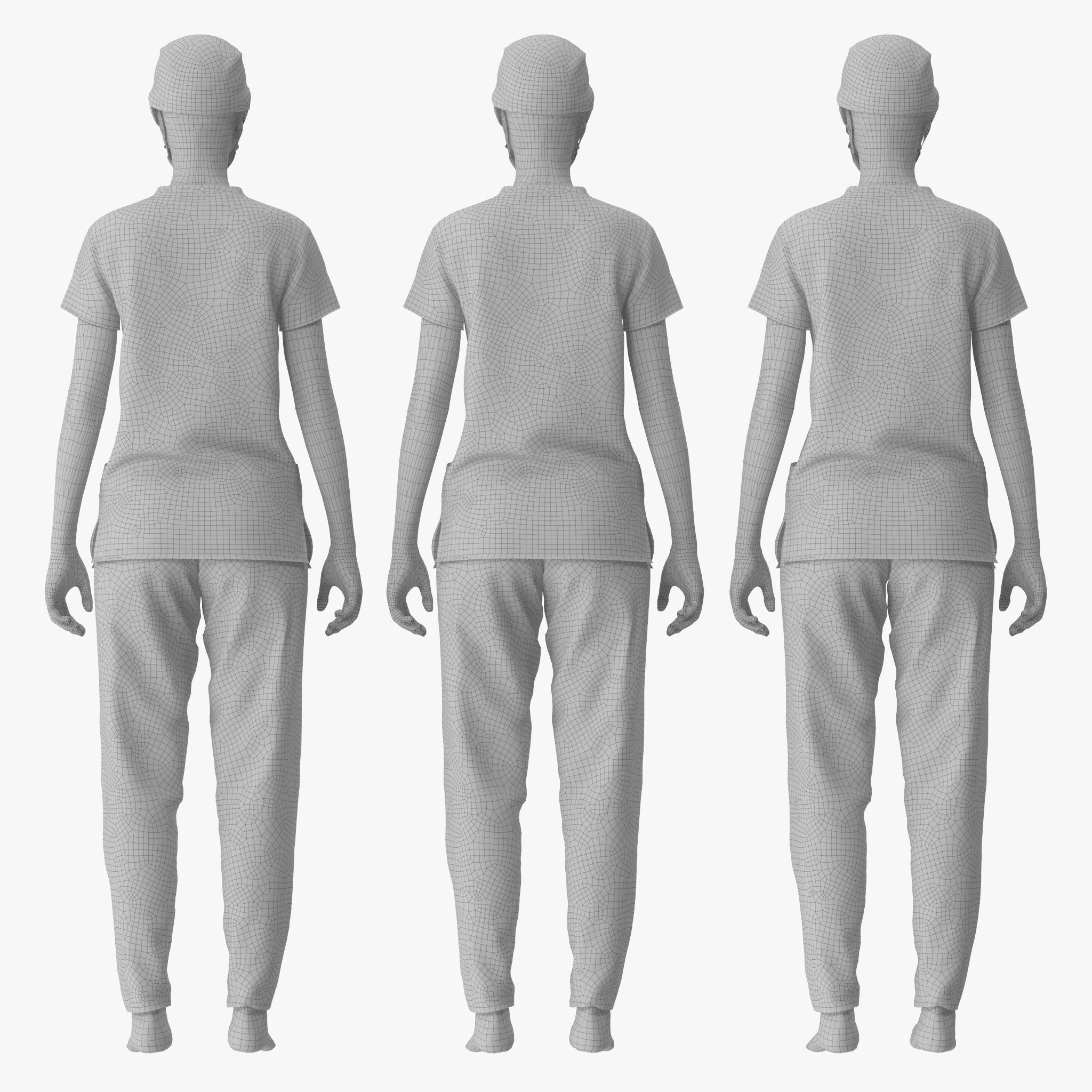 Nurse Uniform 3D model_10