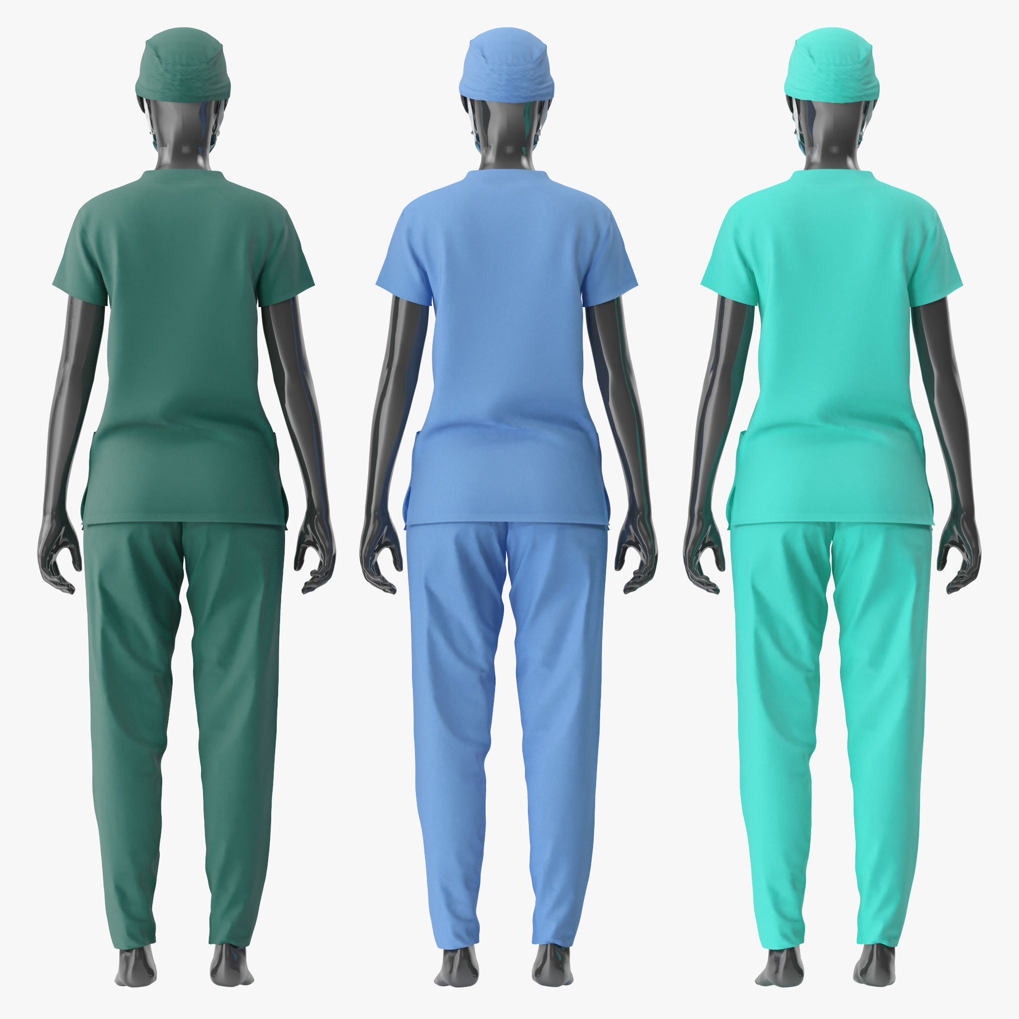 Nurse Uniform 3D model_3