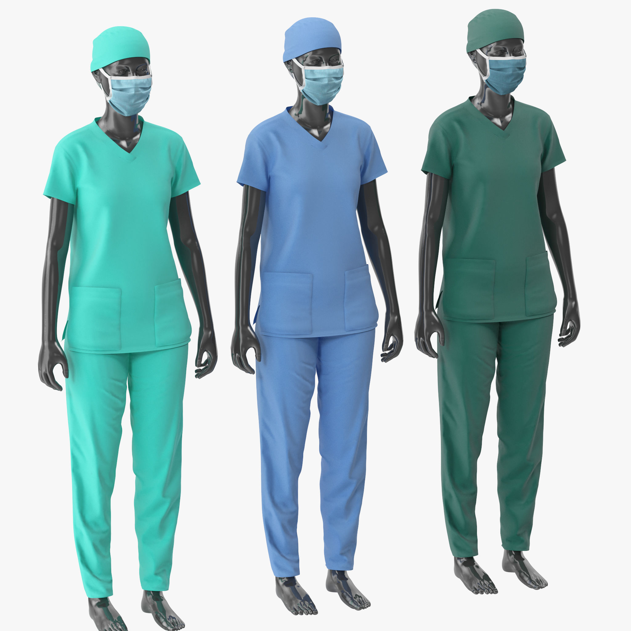 Nurse Uniform 3D model_1