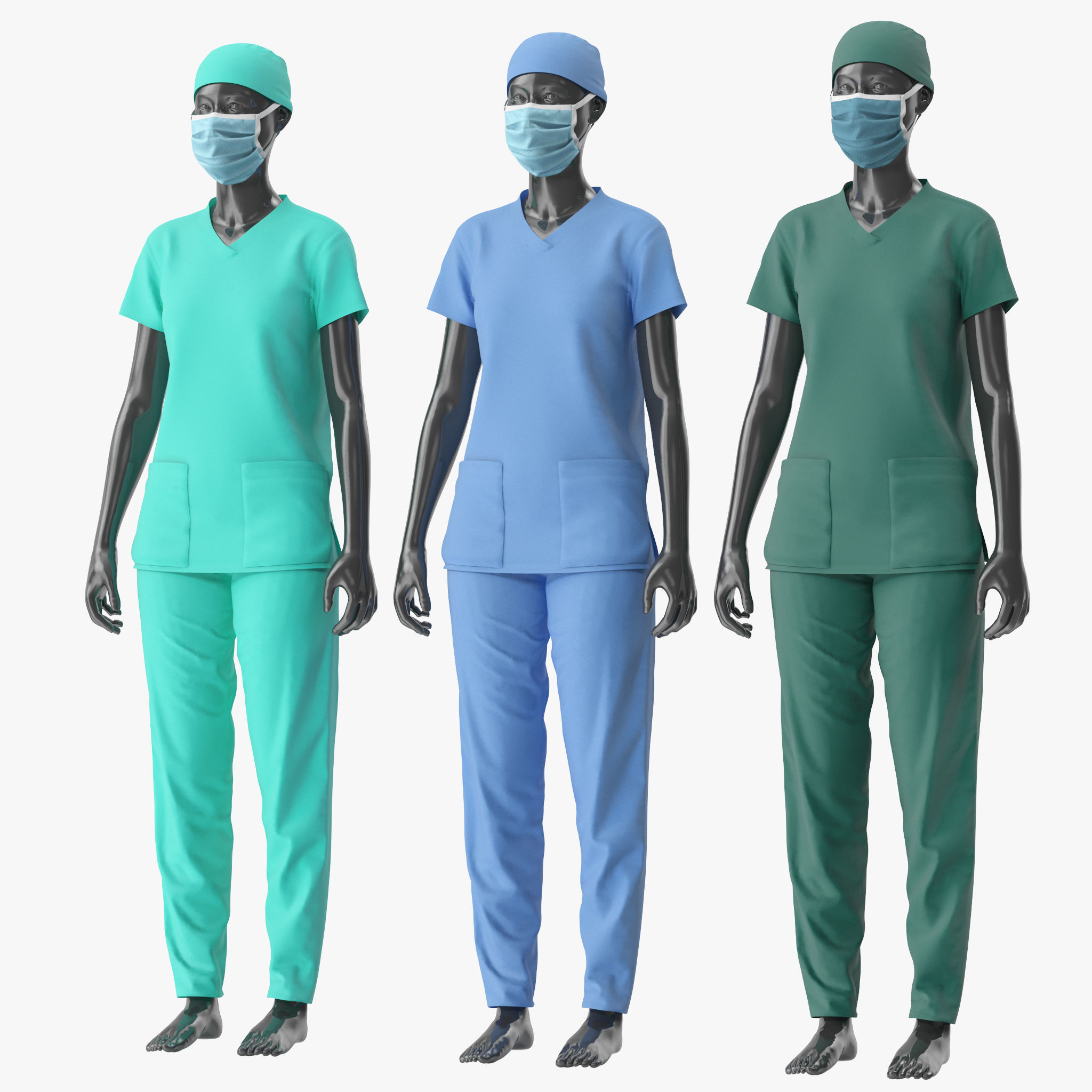 Nurse Uniform 3D model_2