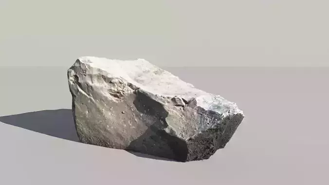 Obsidian Boulder Scanned 3d Model