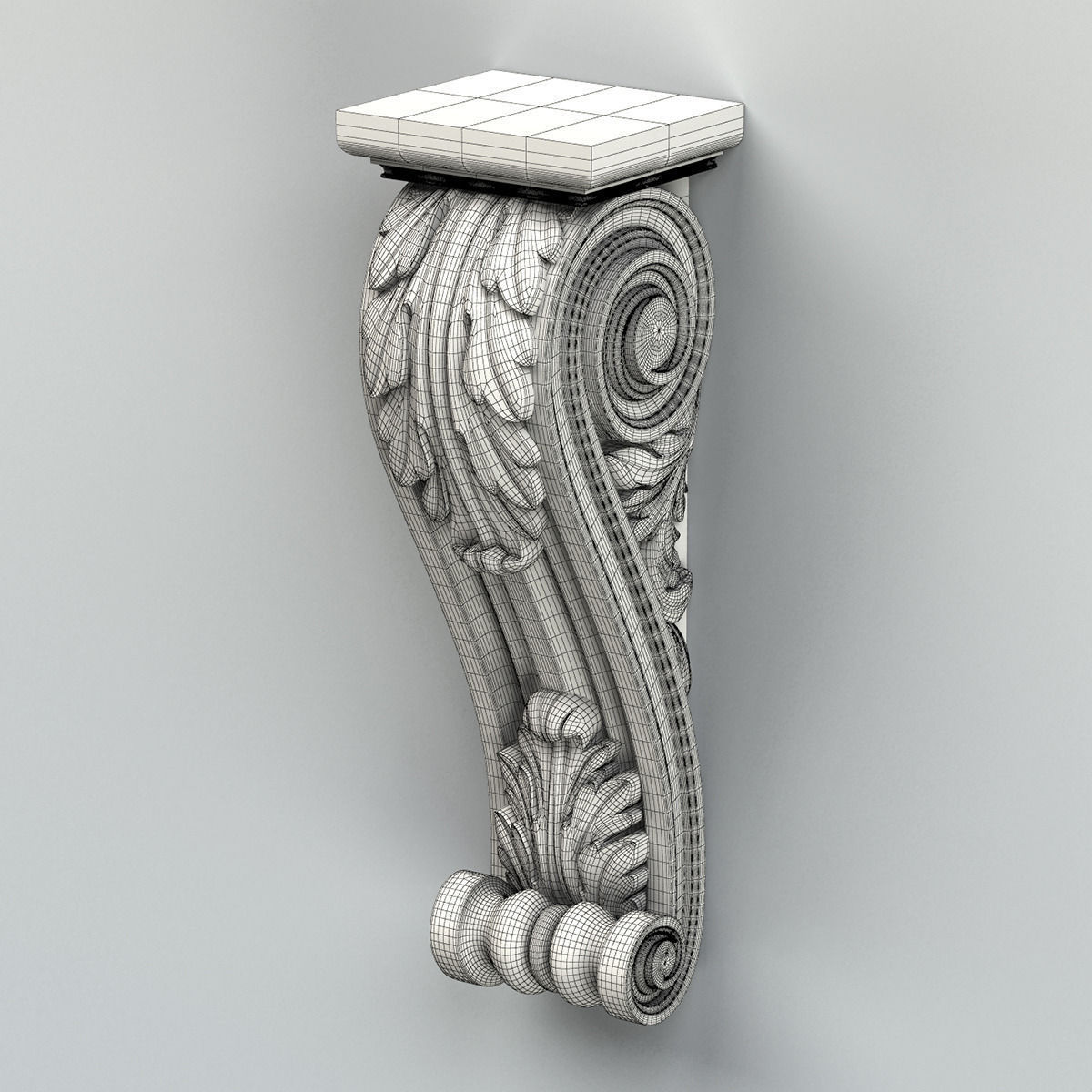 Corbel 003 3D model_6