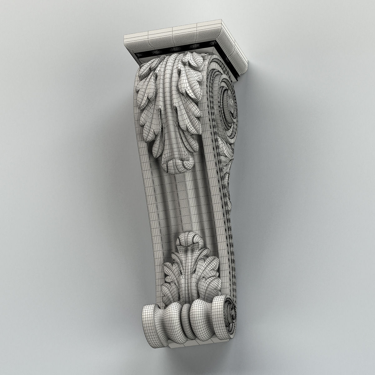 Corbel 003 3D model_7