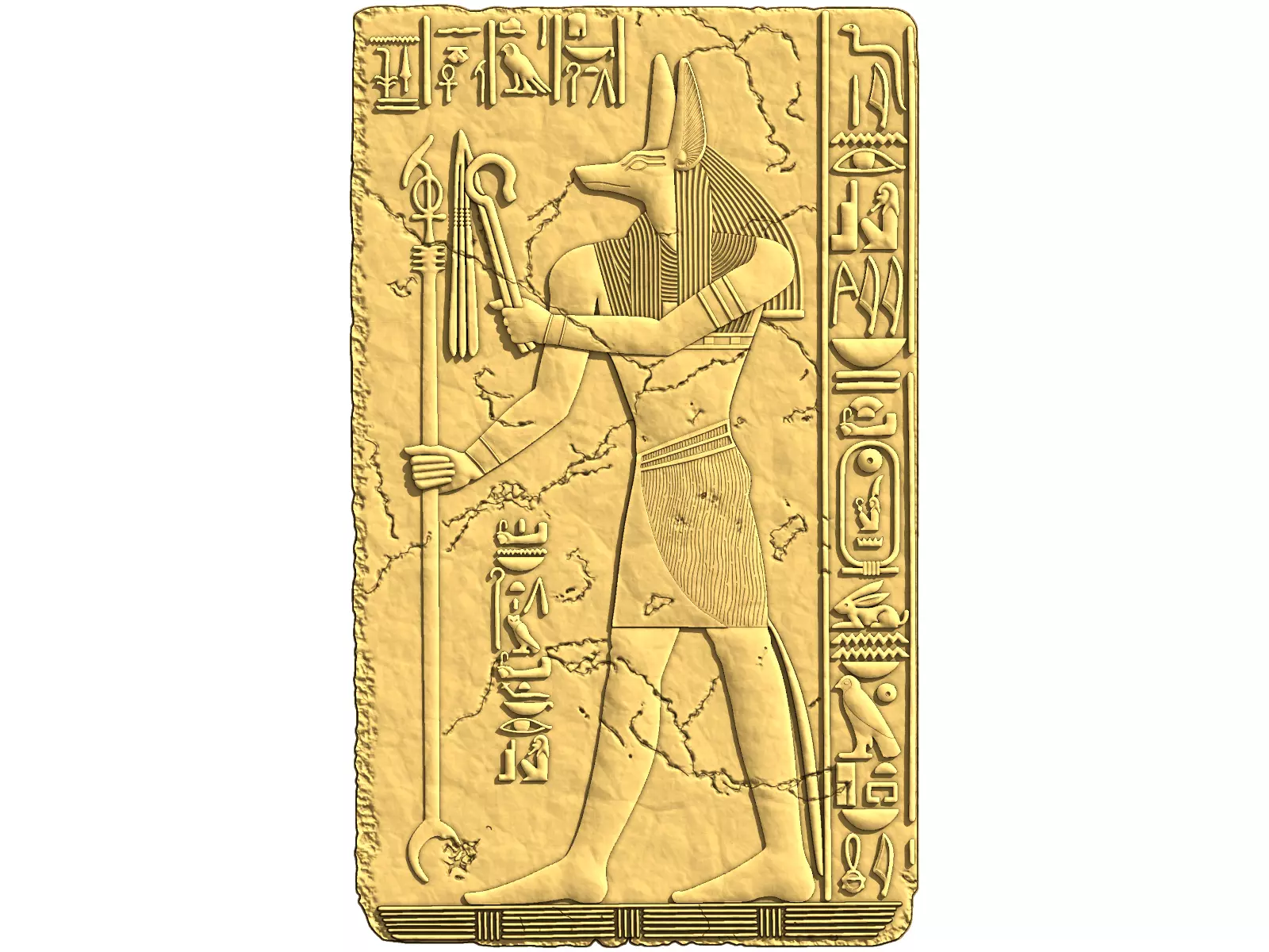 Anubis god for CNC Router and 3D print model