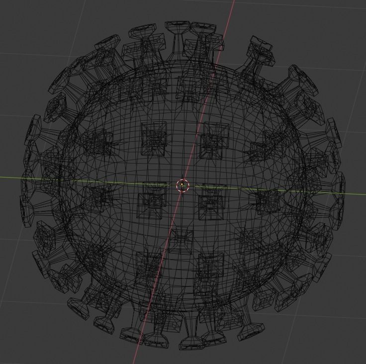 Coronavirus SARS-CoV2 CoVid-19 Corona Virus Free low-poly 3D model_7