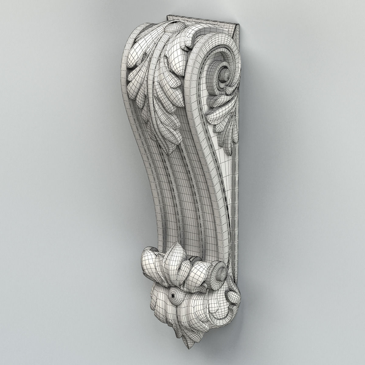 Corbel 005 3D model_6