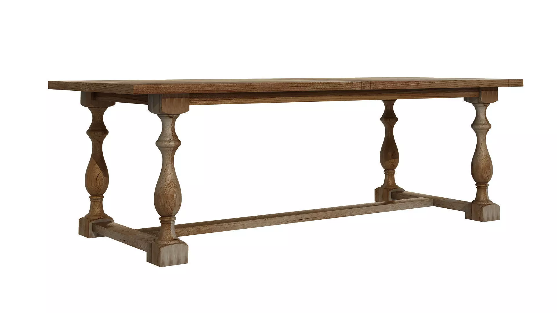 Wooden Table 3D model_0