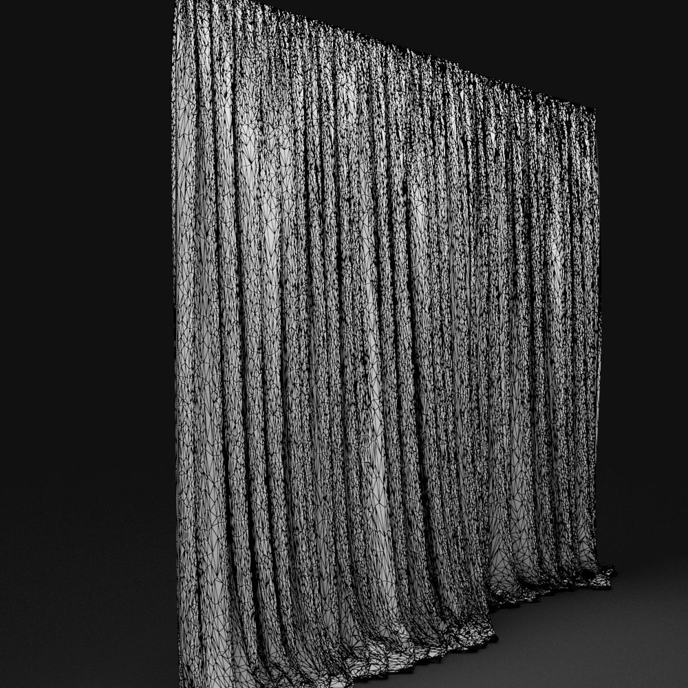 Curtain Biege-3 3D model_4