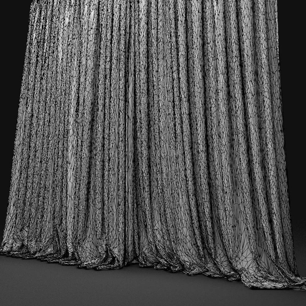 Curtain Biege-3 3D model_5