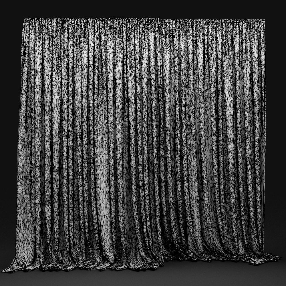 Curtain Biege-3 3D model_3