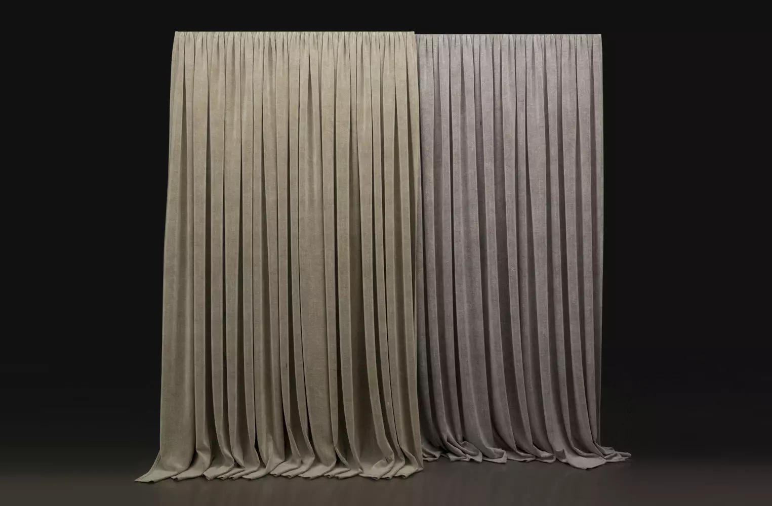 Curtain Biege-3 3D model_0