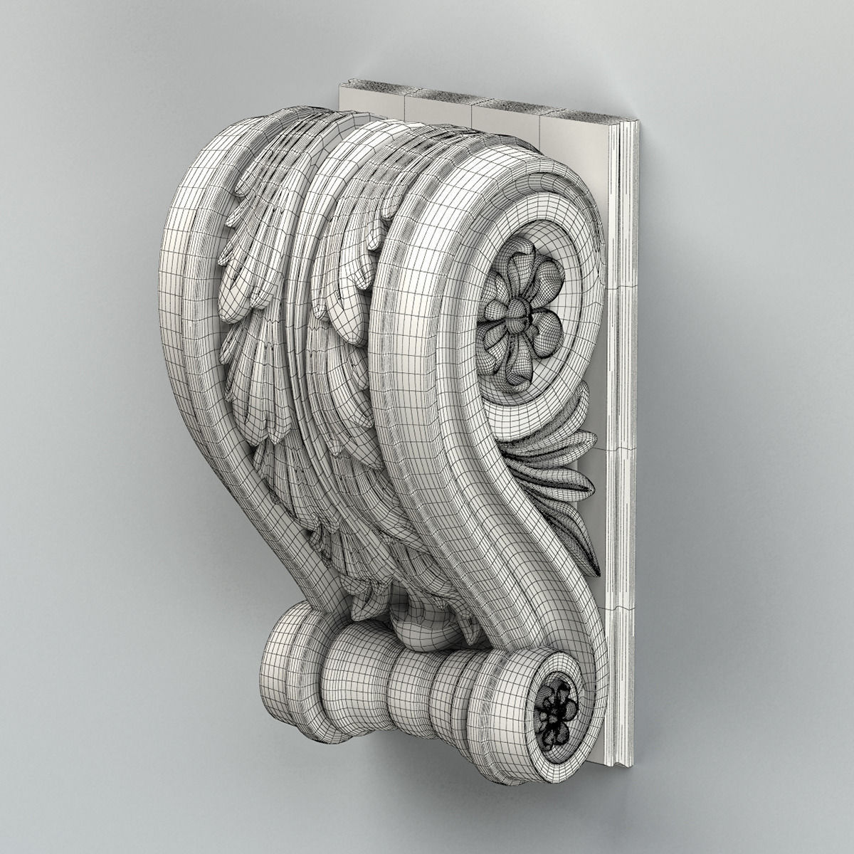 Corbel 006 3D model_6