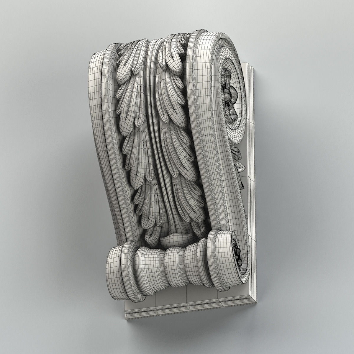 Corbel 006 3D model_7