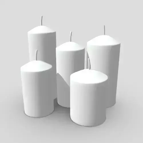 Candle Set four cylinders