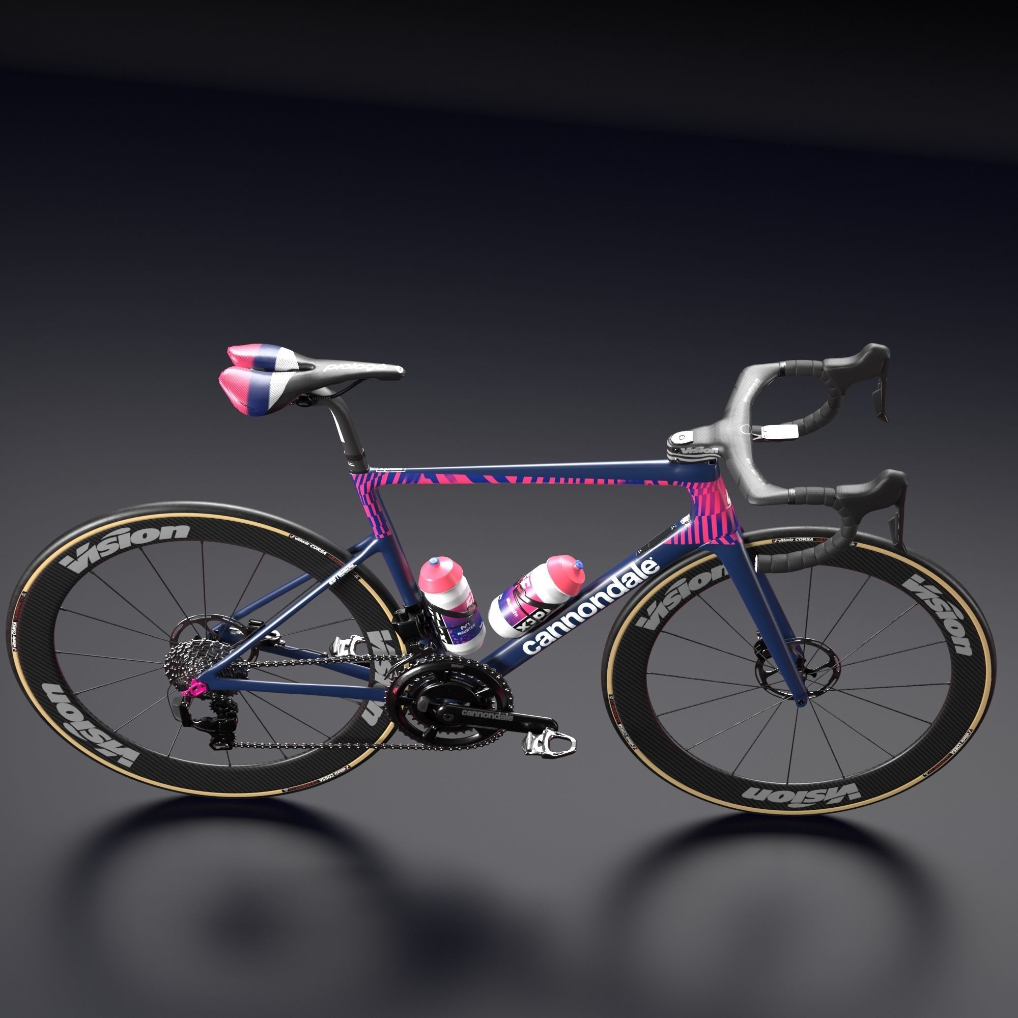 Bicycle Cannondale SuperSix EVO of Education First Pro Cycling 3D model_18