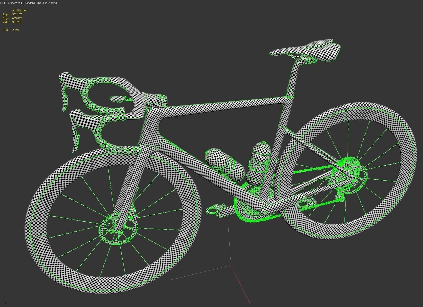 Bicycle Cannondale SuperSix EVO of Education First Pro Cycling 3D model_24