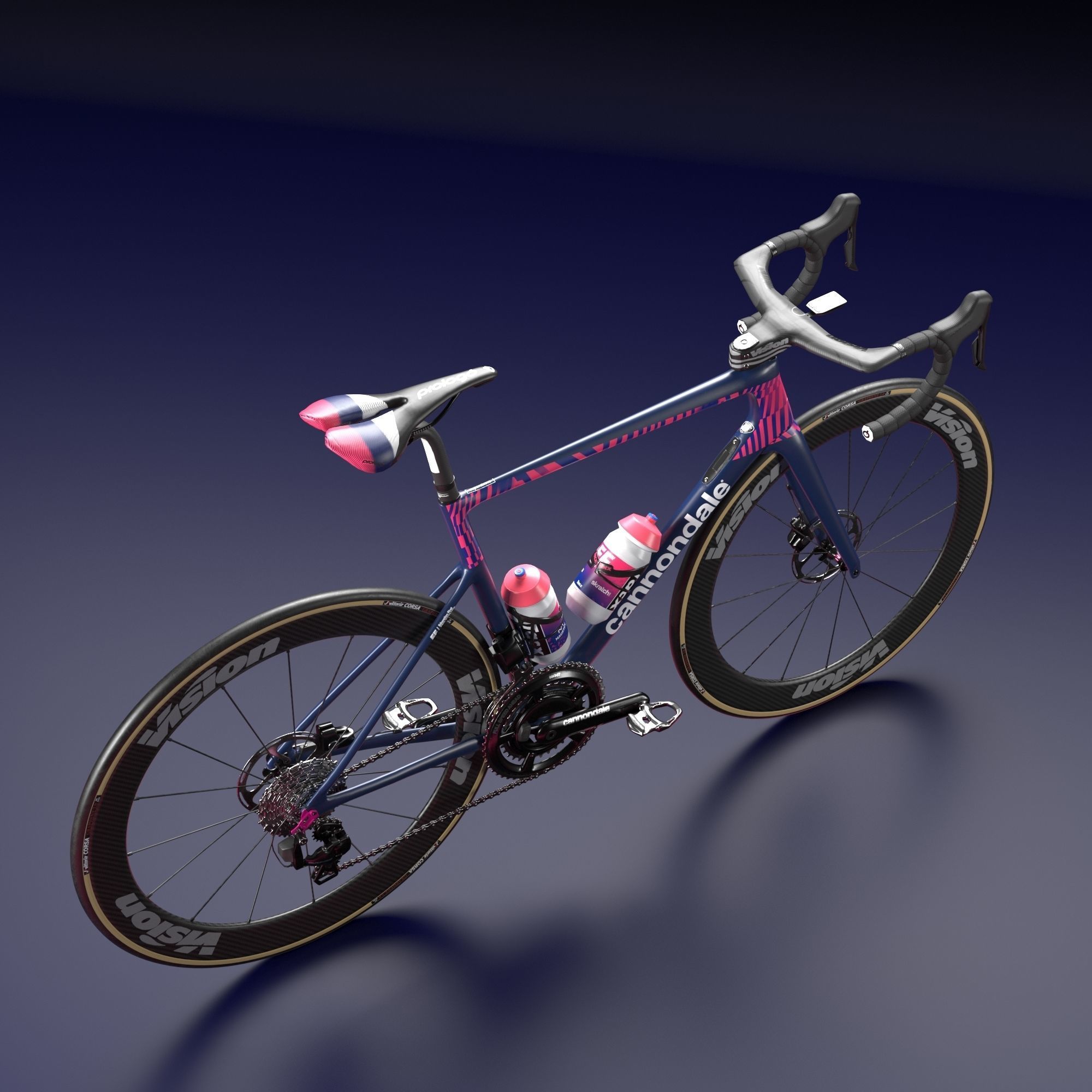 Bicycle Cannondale SuperSix EVO of Education First Pro Cycling 3D model_19