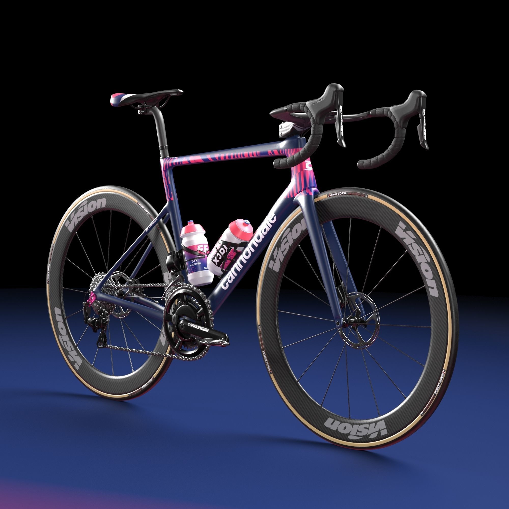 Bicycle Cannondale SuperSix EVO of Education First Pro Cycling 3D model_15