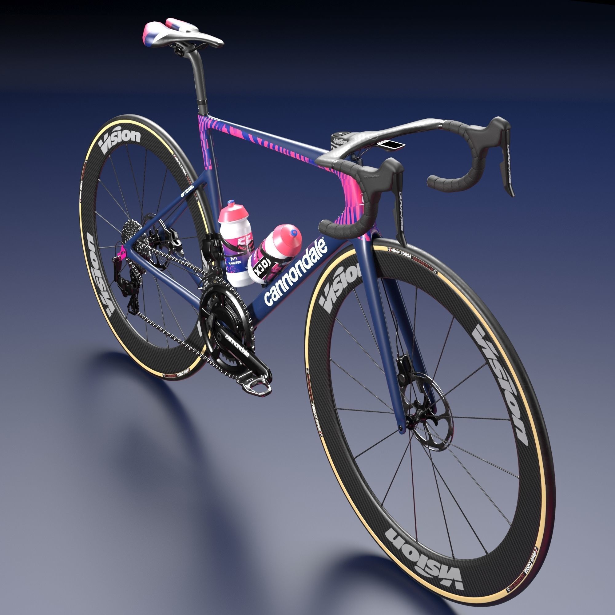 Bicycle Cannondale SuperSix EVO of Education First Pro Cycling 3D model_17